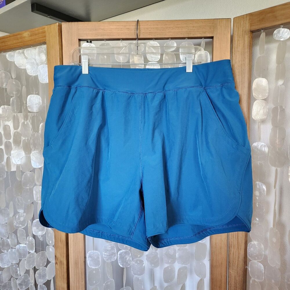 Lands End Active Swim Shorts Womens 20W Blue Athletic Running Plus Size
